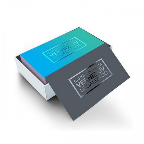 Cartão de Visita verniz local 4/4